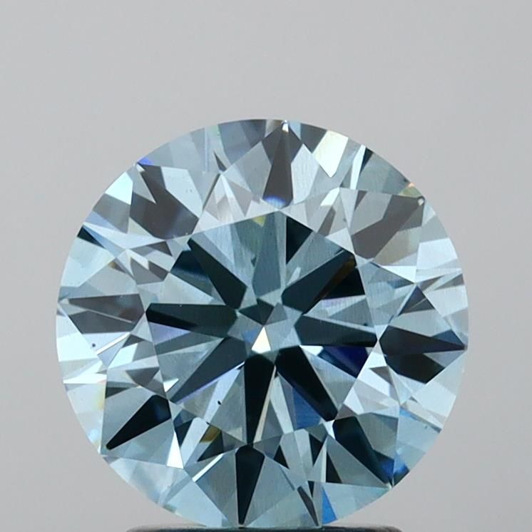 Lab-Grown ROUND Diamond - 2.34 Carat, Fancy Vivid Blue Color, VS2 Clarity | Sustainable Luxury, Dazzling Brilliance | IGI | Certified LG636481005