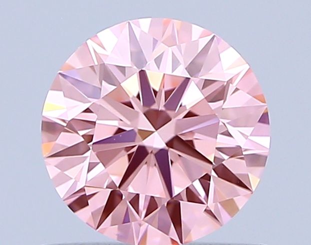 Lab-Grown ROUND Diamond - 0.8 Carat, Fancy Vivid Pink Color, VVS1 Clarity | Sustainable Luxury, Dazzling Brilliance | IGI | Certified LG645455757