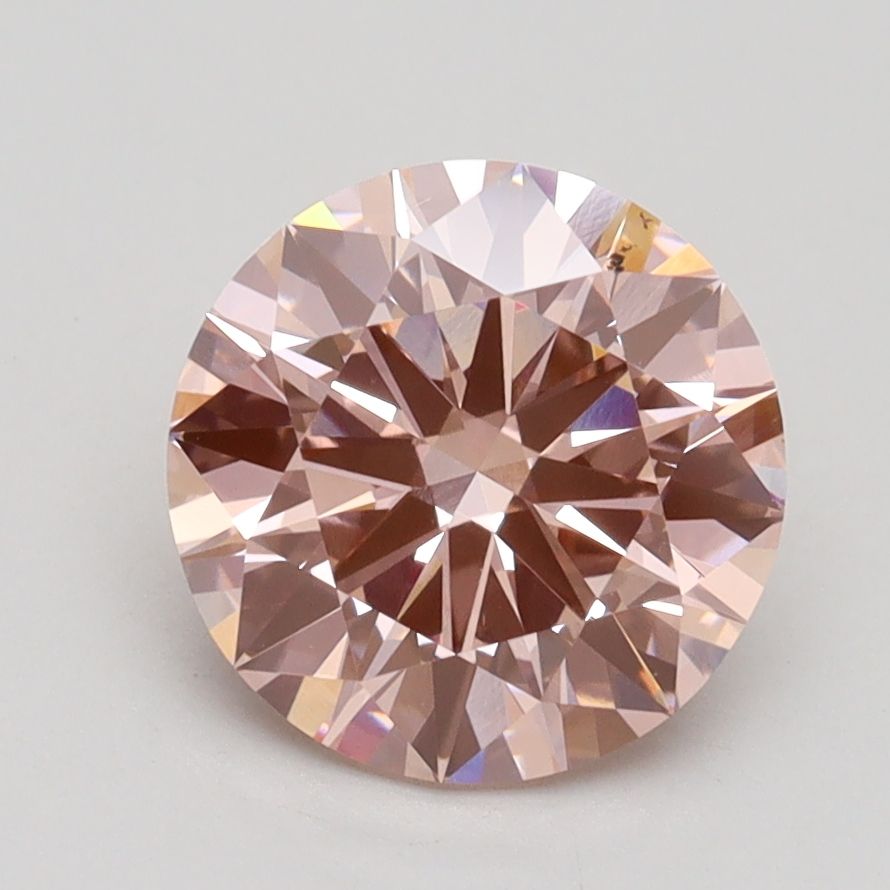 Lab-Grown ROUND Diamond - 2.07 Carat, Fancy Pink Color, VS2 Clarity | Sustainable Luxury, Dazzling Brilliance | IGI | Certified LG532242896