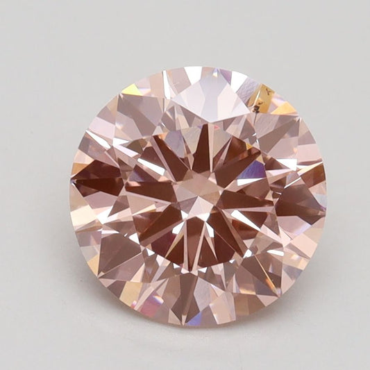 Lab-Grown ROUND Diamond - 2.07 Carat, Fancy Pink Color, VS2 Clarity | Sustainable Luxury, Dazzling Brilliance | IGI | Certified LG532242896