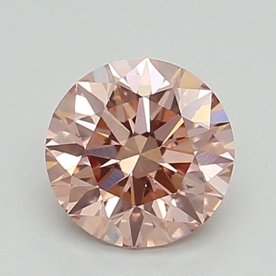 Lab-Grown ROUND Diamond - 0.99 Carat, Fancy Intense Brownish Pink Color, VS2 Clarity | Sustainable Luxury, Dazzling Brilliance | IGI | Certified LG534240040