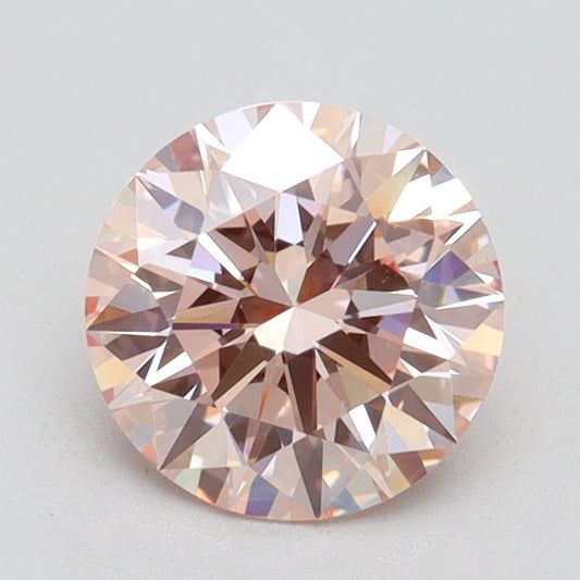 Lab-Grown ROUND Diamond - 1.5 Carat, Fancy Pink Color, VS1 Clarity | Sustainable Luxury, Dazzling Brilliance | IGI | Certified LG584358006