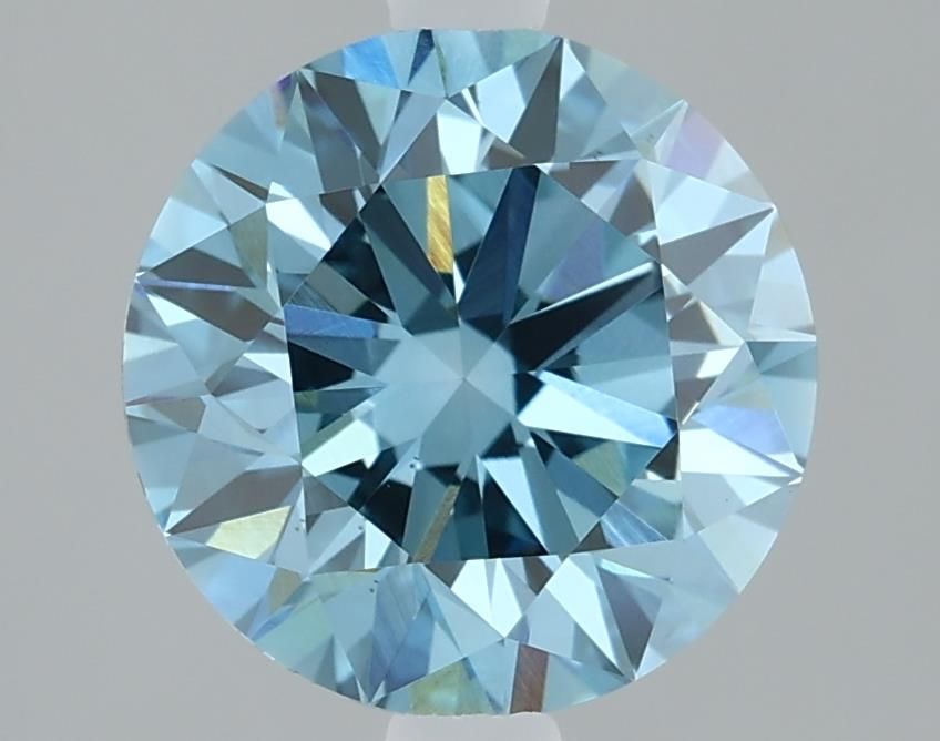 Lab-Grown ROUND Diamond - 2.08 Carat, Fancy Intense Blue Color, VS1 Clarity | Sustainable Luxury, Dazzling Brilliance | IGI | Certified LG610317169