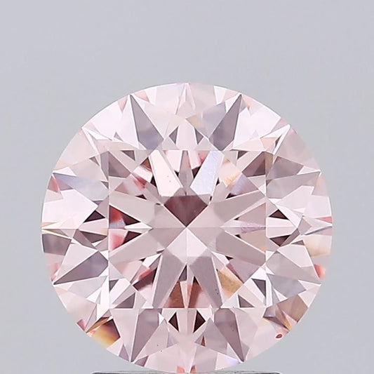 Lab-Grown ROUND Diamond - 2.31 Carat, Fancy Intense Pink Color, VS1 Clarity | Sustainable Luxury, Dazzling Brilliance | IGI | Certified LG632474761