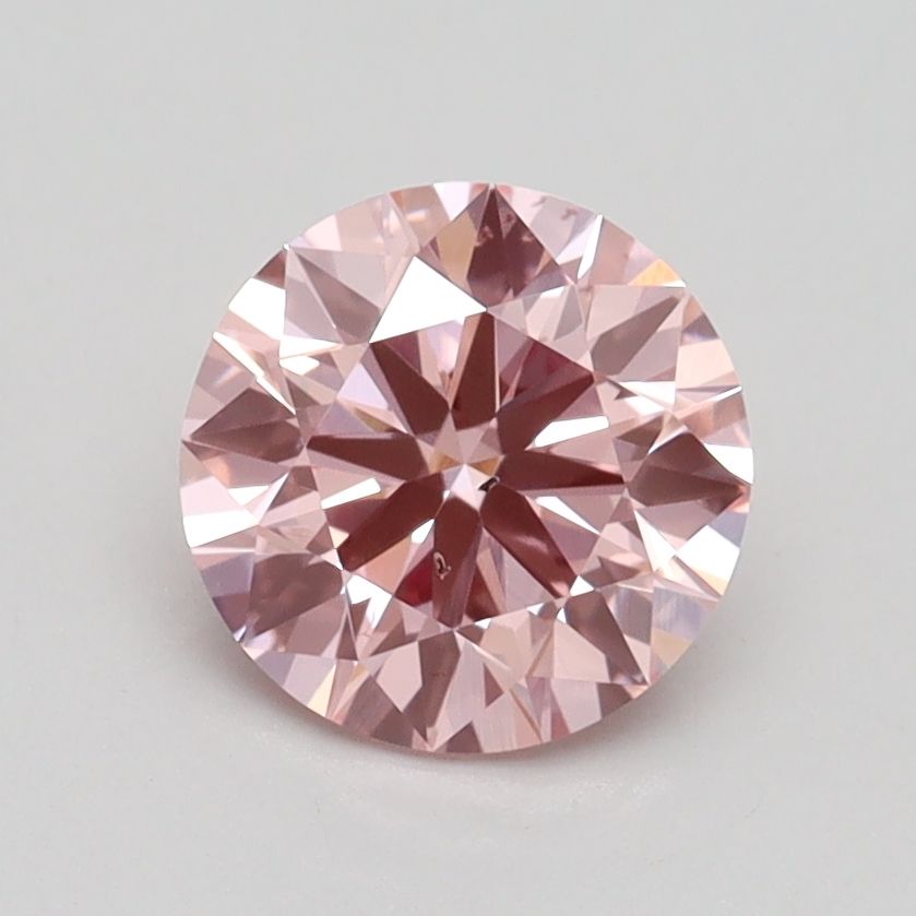 Lab-Grown ROUND Diamond - 1.27 Carat, Fancy Intense Pink Color, SI1 Clarity | Sustainable Luxury, Dazzling Brilliance | IGI | Certified LG532245470