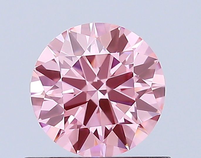 Lab-Grown ROUND Diamond - 0.6 Carat, Fancy Vivid Pink Color, IF Clarity | Sustainable Luxury, Dazzling Brilliance | IGI | Certified LG639470040