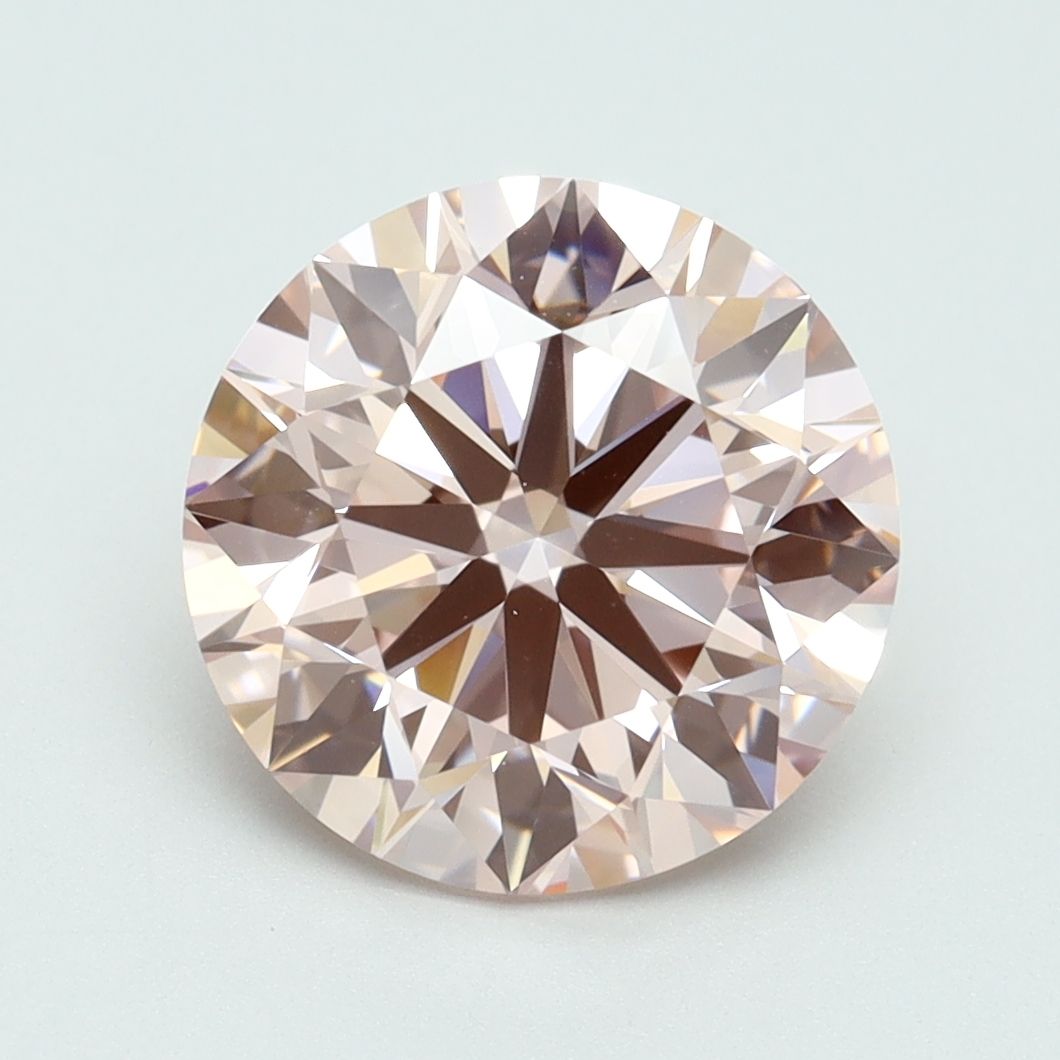 Lab-Grown ROUND Diamond - 3.5 Carat, Fancy Intense Pink Color, VVS2 Clarity | Sustainable Luxury, Dazzling Brilliance | IGI | Certified LG617483768