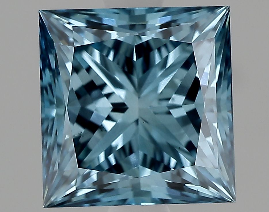 Lab-Grown PRINCESS Diamond - 1.77 Carat, Fancy Vivid Blue Color, VS2 Clarity | Sustainable Luxury, Dazzling Brilliance | IGI | Certified LG483186659