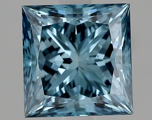 Lab-Grown PRINCESS Diamond - 1.77 Carat, Fancy Vivid Blue Color, VS2 Clarity | Sustainable Luxury, Dazzling Brilliance | IGI | Certified LG483186659