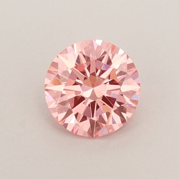 Lab-Grown ROUND Diamond - 0.44 Carat, Fancy Vivid Pink Color, VS1 Clarity | Sustainable Luxury, Dazzling Brilliance | IGI | Certified LG582357736