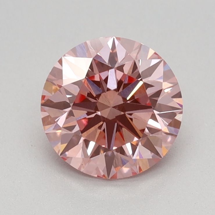 Lab-Grown ROUND Diamond - 0.81 Carat, Fancy Vivid Pink Color, VS1 Clarity | Sustainable Luxury, Dazzling Brilliance | IGI | Certified LG605375835