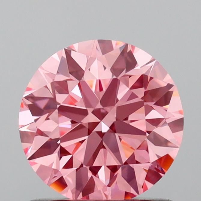 Lab-Grown ROUND Diamond - 0.92 Carat, Fancy Vivid Pink Color, VVS2 Clarity | Sustainable Luxury, Dazzling Brilliance | IGI | Certified LG640431152