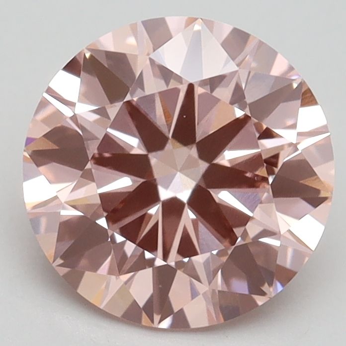 Lab-Grown ROUND Diamond - 2.1 Carat, Fancy Intense Pink Color, VVS2 Clarity | Sustainable Luxury, Dazzling Brilliance | IGI | Certified LG532245321