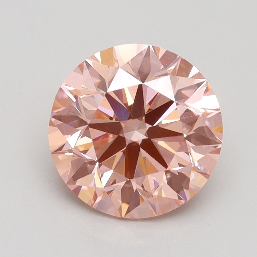 Lab-Grown ROUND Diamond - 2.07 Carat, Fancy Intense Pink Color, VVS2 Clarity | Sustainable Luxury, Dazzling Brilliance | IGI | Certified LG529285537