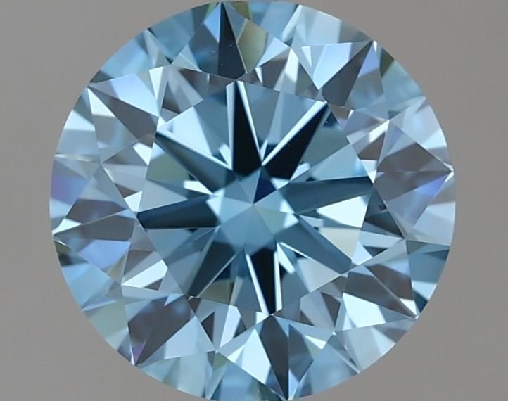 Lab-Grown ROUND Diamond - 1.79 Carat, Fancy Vivid Blue Color, VVS2 Clarity | Sustainable Luxury, Dazzling Brilliance | IGI | Certified LG636412157