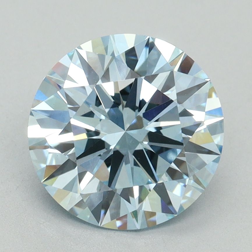 Lab-Grown ROUND Diamond - 2.63 Carat, Fancy Intense Blue Color, VVS2 Clarity | Sustainable Luxury, Dazzling Brilliance | IGI | Certified LG636416980