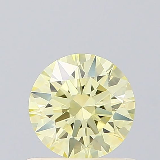 Lab-Grown ROUND Diamond - 0.54 Carat, Fancy Intense Yellow Color, VS1 Clarity | Sustainable Luxury, Dazzling Brilliance | IGI | Certified LG614320486