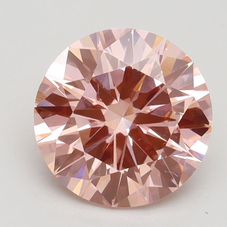 Lab-Grown ROUND Diamond - 2.09 Carat, Fancy Intense Pink Color, VS1 Clarity | Sustainable Luxury, Dazzling Brilliance | IGI | Certified LG532242893