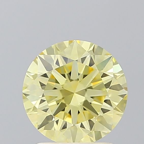 Lab-Grown ROUND Diamond - 1.52 Carat, Fancy Vivid Yellow Color, VS1 Clarity | Sustainable Luxury, Dazzling Brilliance | IGI | Certified LG604315934