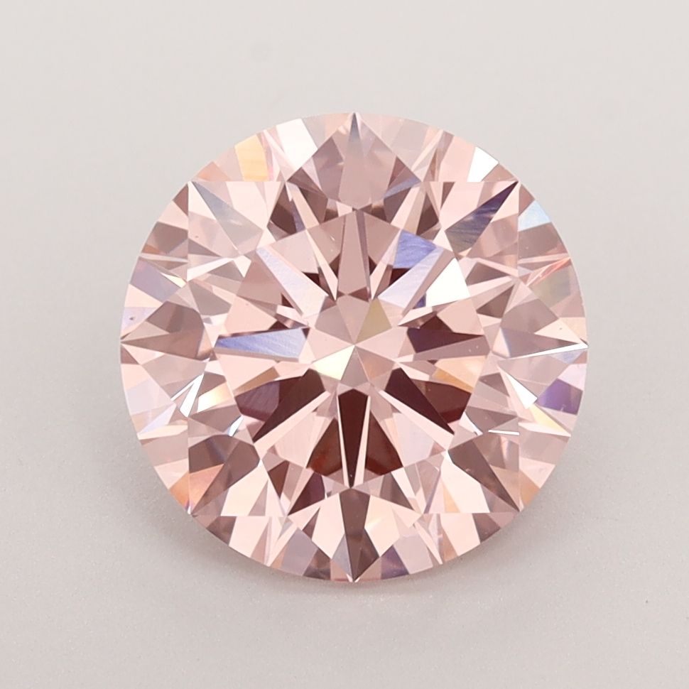 Lab-Grown ROUND Diamond - 3.02 Carat, Fancy Intense Pink Color, VS1 Clarity | Sustainable Luxury, Dazzling Brilliance | IGI | Certified LG591360082