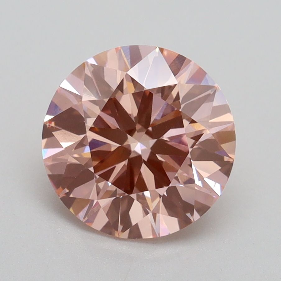 Lab-Grown ROUND Diamond - 2.04 Carat, Fancy Intense Pink Color, VS2 Clarity | Sustainable Luxury, Dazzling Brilliance | IGI | Certified LG536295599