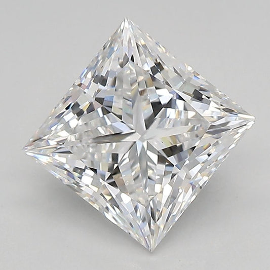 Lab-Grown PRINCESS Diamond - 2.53 Carats, D Color, VS1 Clarity - Sustainable Luxury and Dazzling Brilliance-GIA·Certified