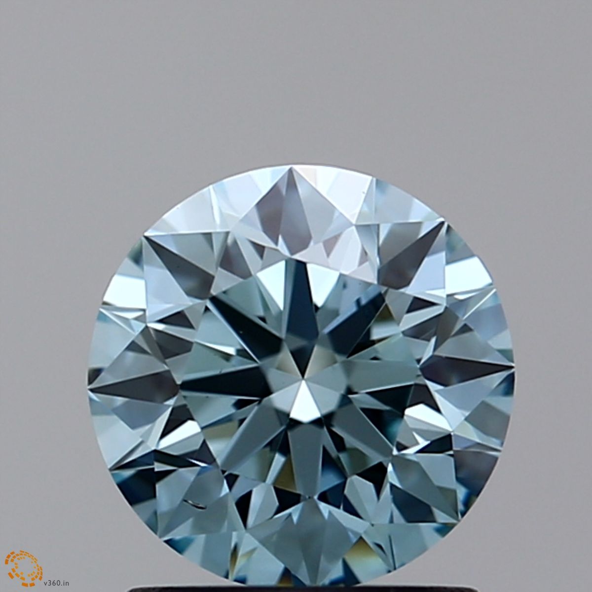 Lab-Grown ROUND Diamond - 1.09 Carat, Fancy Blue Color, SI1 Clarity | Sustainable Luxury, Dazzling Brilliance | IGI | Certified LG10989814