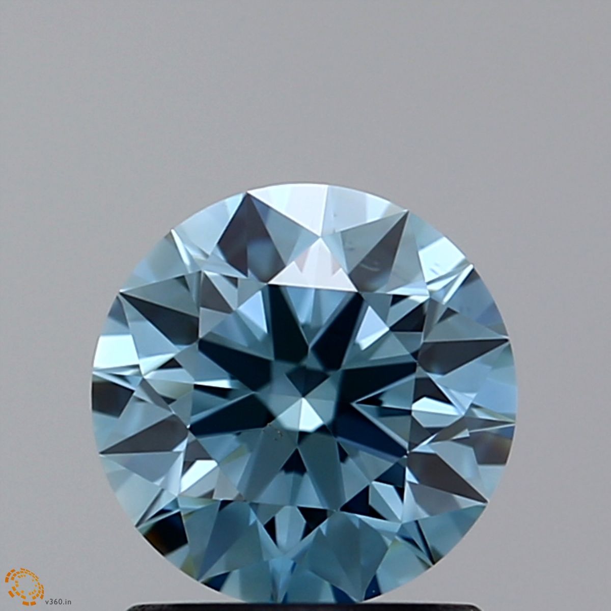 Lab-Grown ROUND Diamond - 1.06 Carat, Fancy Blue Color, SI1 Clarity | Sustainable Luxury, Dazzling Brilliance | IGI | Certified LG10988902