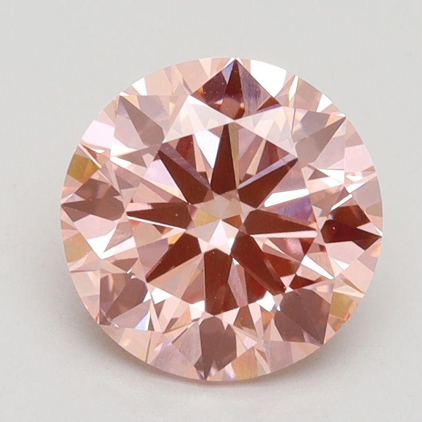 Lab-Grown ROUND Diamond - 2.26 Carat, Fancy Vivid Pink Color, VS2 Clarity | Sustainable Luxury, Dazzling Brilliance | IGI | Certified LG528230003