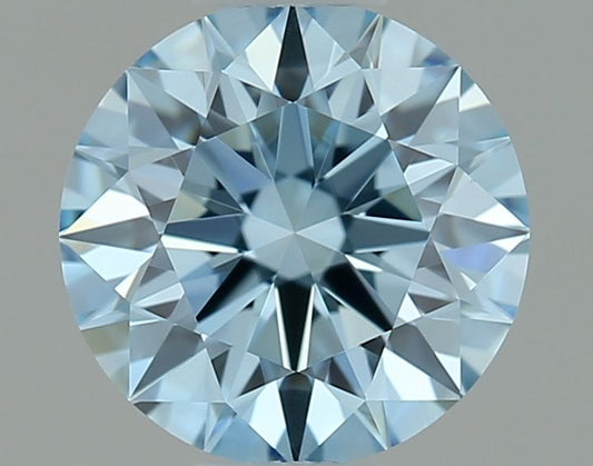 Lab-Grown ROUND Diamond - 0.51 Carat, Fancy Vivid Blue Color, VVS2 Clarity | Sustainable Luxury, Dazzling Brilliance | IGI | Certified LG646476019