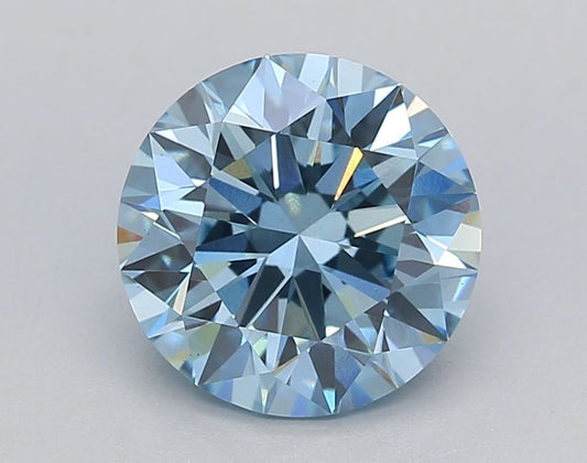 Lab-Grown ROUND Diamond - 2.61 Carat, Fancy Vivid Blue Color, VS1 Clarity | Sustainable Luxury, Dazzling Brilliance | IGI | Certified LG647475675