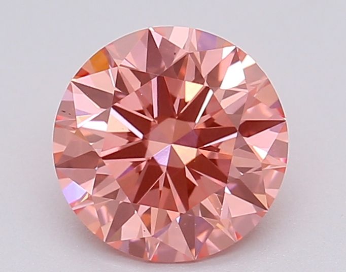 Lab-Grown ROUND Diamond - 1.04 Carat, Fancy Vivid Pink Color, VS2 Clarity | Sustainable Luxury, Dazzling Brilliance | IGI | Certified LG615366886