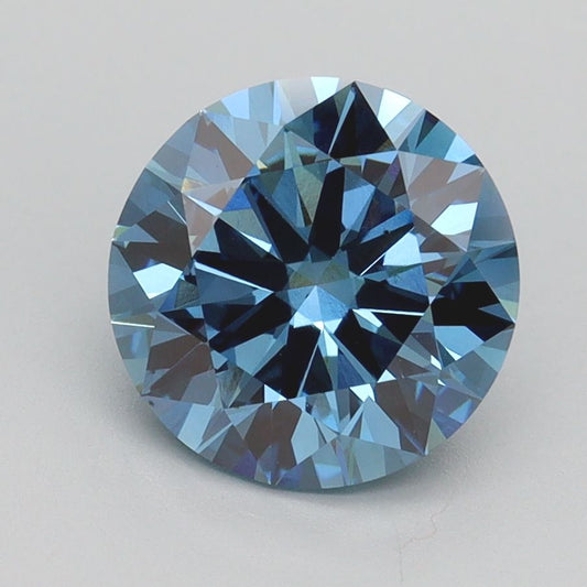 Lab-Grown ROUND Diamond - 2.25 Carat, Fancy Vivid Blue Color, VS1 Clarity | Sustainable Luxury, Dazzling Brilliance | IGI | Certified LG536296093