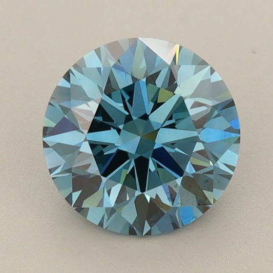 Lab-Grown ROUND Diamond - 1.55 Carat, Fancy Vivid Blue Color, VS1 Clarity | Sustainable Luxury, Dazzling Brilliance | IGI | Certified 631417940