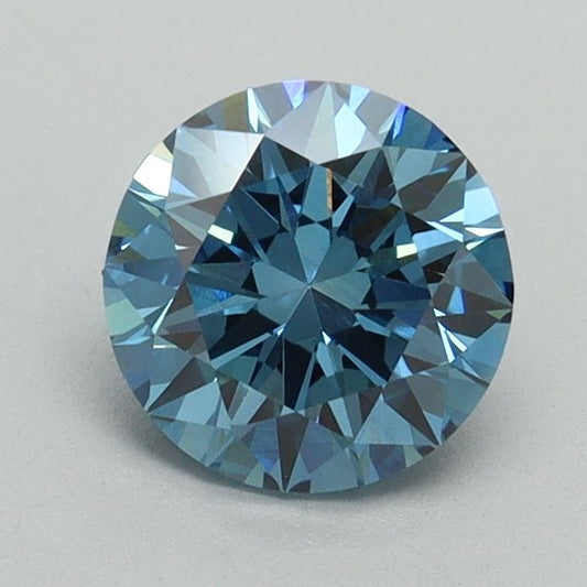 Lab-Grown ROUND Diamond - 1.06 Carat, Fancy Vivid Blue Color, VS1 Clarity | Sustainable Luxury, Dazzling Brilliance | IGI | Certified LG648434892