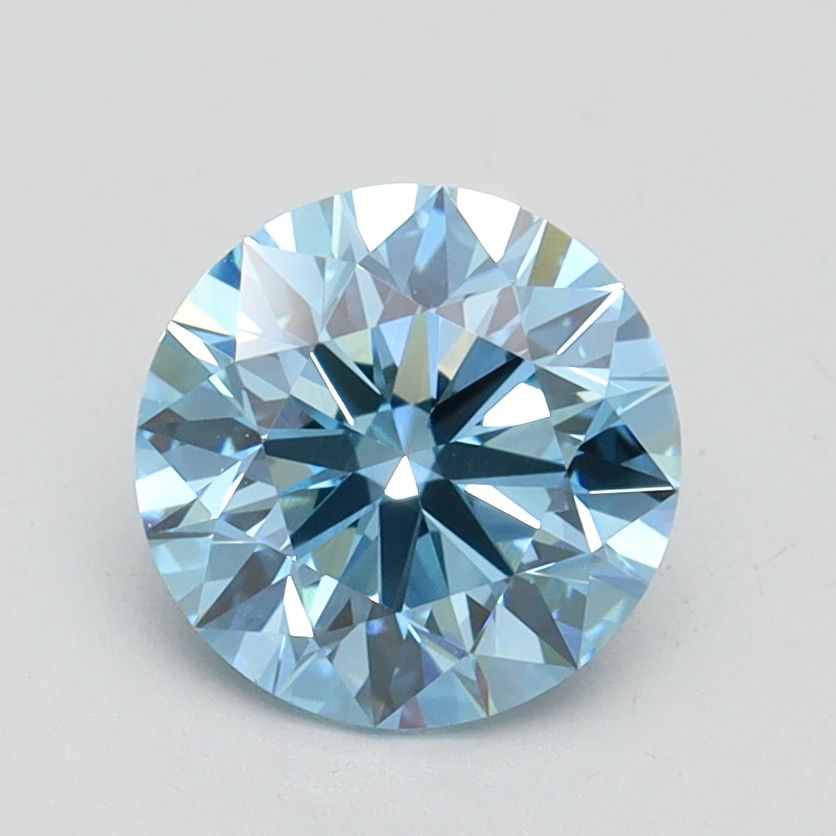 Lab-Grown ROUND Diamond - 1.53 Carat, Fancy Vivid Blue Color, VVS2 Clarity | Sustainable Luxury, Dazzling Brilliance | IGI | Certified LG581311768