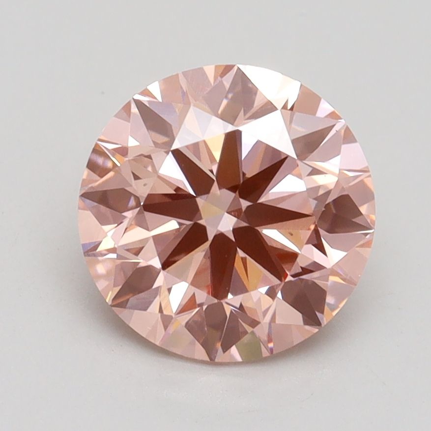 Lab-Grown ROUND Diamond - 2.01 Carat, Fancy Intense Pink Color, VS1 Clarity | Sustainable Luxury, Dazzling Brilliance | IGI | Certified LG534240849