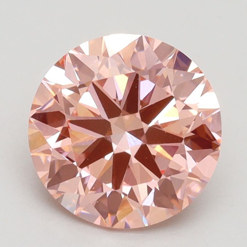 Lab-Grown ROUND Diamond - 2.25 Carat, Fancy Vivid Pink Color, VS1 Clarity | Sustainable Luxury, Dazzling Brilliance | IGI | Certified LG529285600