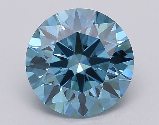 Lab-Grown ROUND Diamond - 2.04 Carat, Fancy Vivid Blue Color, VS1 Clarity | Sustainable Luxury, Dazzling Brilliance | IGI | Certified LG613349392