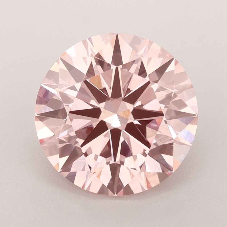 Lab-Grown ROUND Diamond - 3.4 Carat, Fancy Vivid Pink Color, VS1 Clarity | Sustainable Luxury, Dazzling Brilliance | IGI | Certified LG584352285