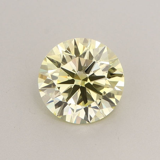 Lab-Grown ROUND Diamond - 1.2 Carat, Fancy Yellow Color, VVS2 Clarity | Sustainable Luxury, Dazzling Brilliance | IGI | Certified LG632470426