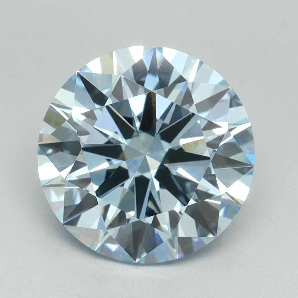 Lab-Grown ROUND Diamond - 3.04 Carat, Fancy Intense Blue Color, VS1 Clarity | Sustainable Luxury, Dazzling Brilliance | IGI | Certified LG636401538