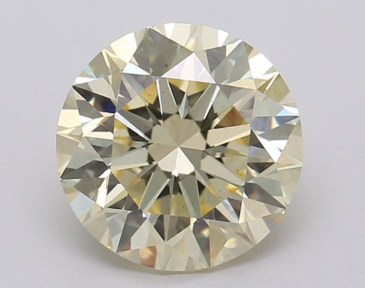 Lab-Grown ROUND Diamond - 2.09 Carat, Fancy Yellow Color, VS2 Clarity | Sustainable Luxury, Dazzling Brilliance | IGI | Certified LG613355739