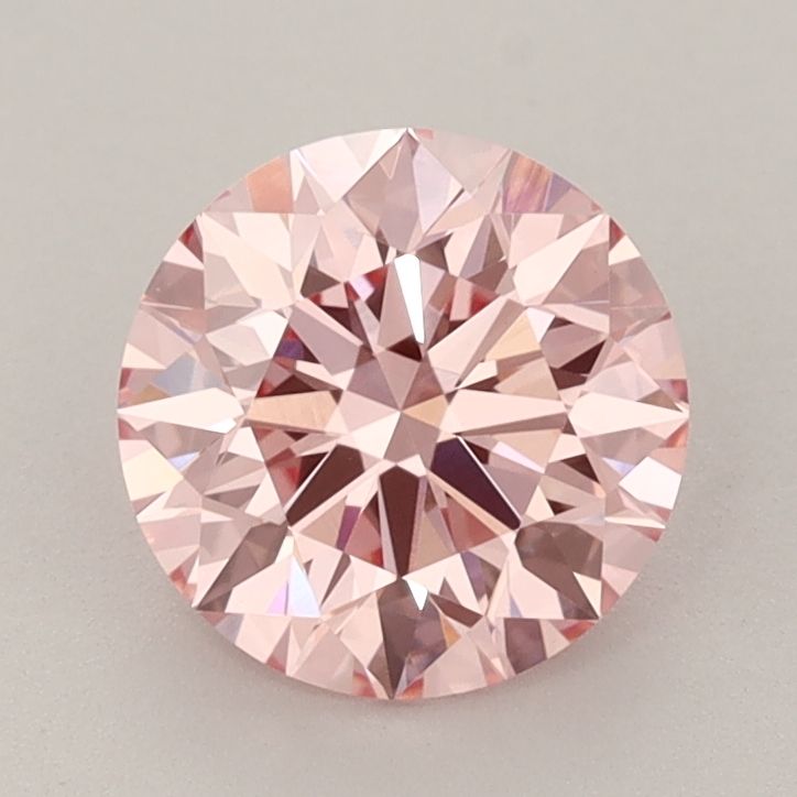 Lab-Grown ROUND Diamond - 1.61 Carat, Fancy Vivid Pink Color, VVS2 Clarity | Sustainable Luxury, Dazzling Brilliance | IGI | Certified LG621494064