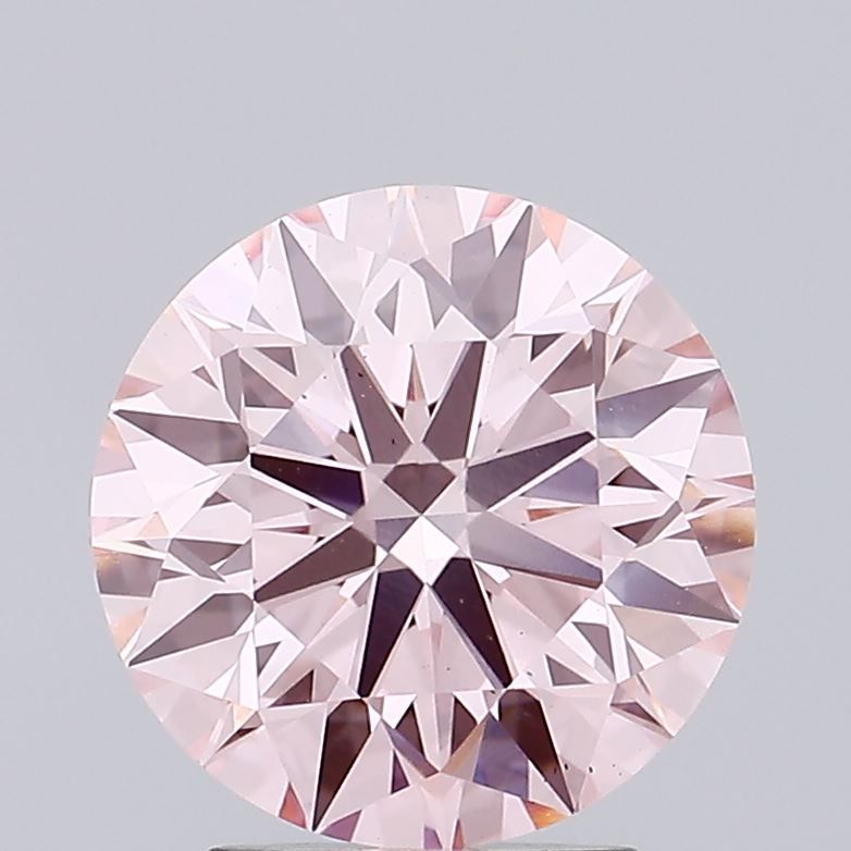 Lab-Grown ROUND Diamond - 2.4 Carat, Fancy Vivid Pink Color, VS2 Clarity | Sustainable Luxury, Dazzling Brilliance | IGI | Certified LG634440008