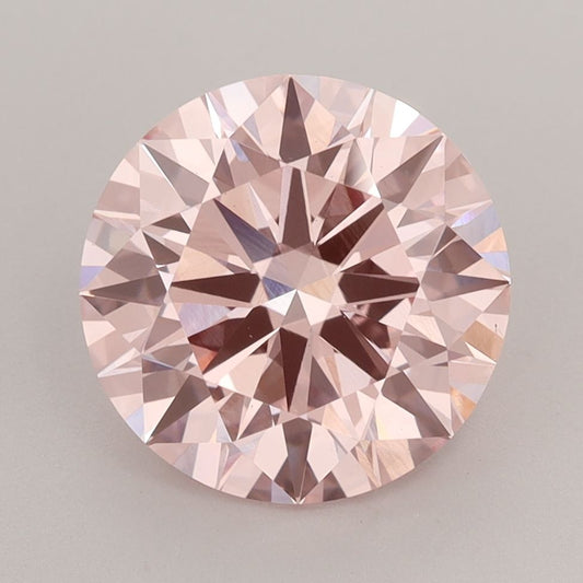 Lab-Grown ROUND Diamond - 3.04 Carat, Fancy Vivid Pink Color, VS1 Clarity | Sustainable Luxury, Dazzling Brilliance | IGI | Certified LG584356745