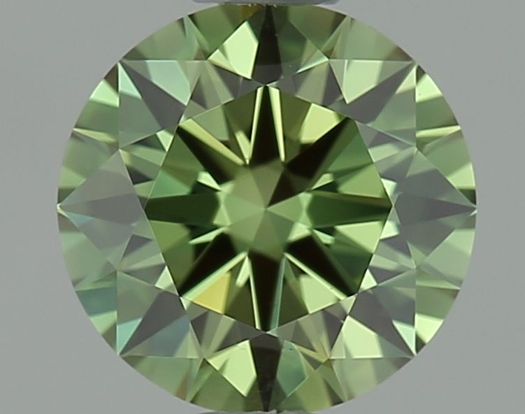 Lab-Grown ROUND Diamond - 0.72 Carat, Fancy Vivid Green Color, VS1 Clarity | Sustainable Luxury, Dazzling Brilliance | IGI | Certified LG642491366