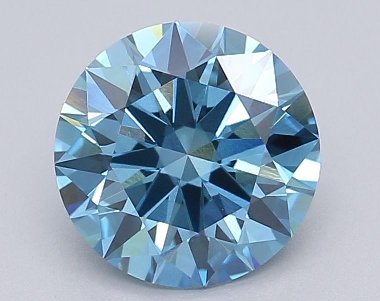 Lab-Grown ROUND Diamond - 1.54 Carat, Fancy Vivid Blue Color, VVS2 Clarity | Sustainable Luxury, Dazzling Brilliance | IGI | Certified LG616403382