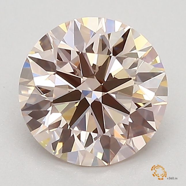 Lab-Grown ROUND Diamond - 0.94 Carat, Fancy Pink Color, VVS2 Clarity | Sustainable Luxury, Dazzling Brilliance | IGI | Certified LG595383957