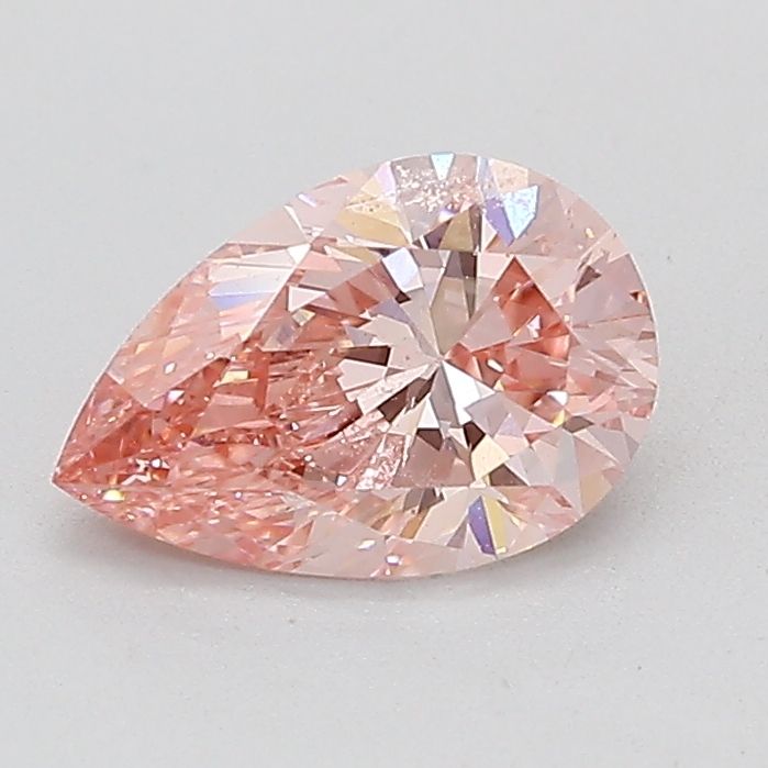 Lab-Grown PEAR Diamond - 0.99 Carat, Fancy Intense Pink Color, VVS2 Clarity | Sustainable Luxury, Dazzling Brilliance | IGI | Certified LG612325485